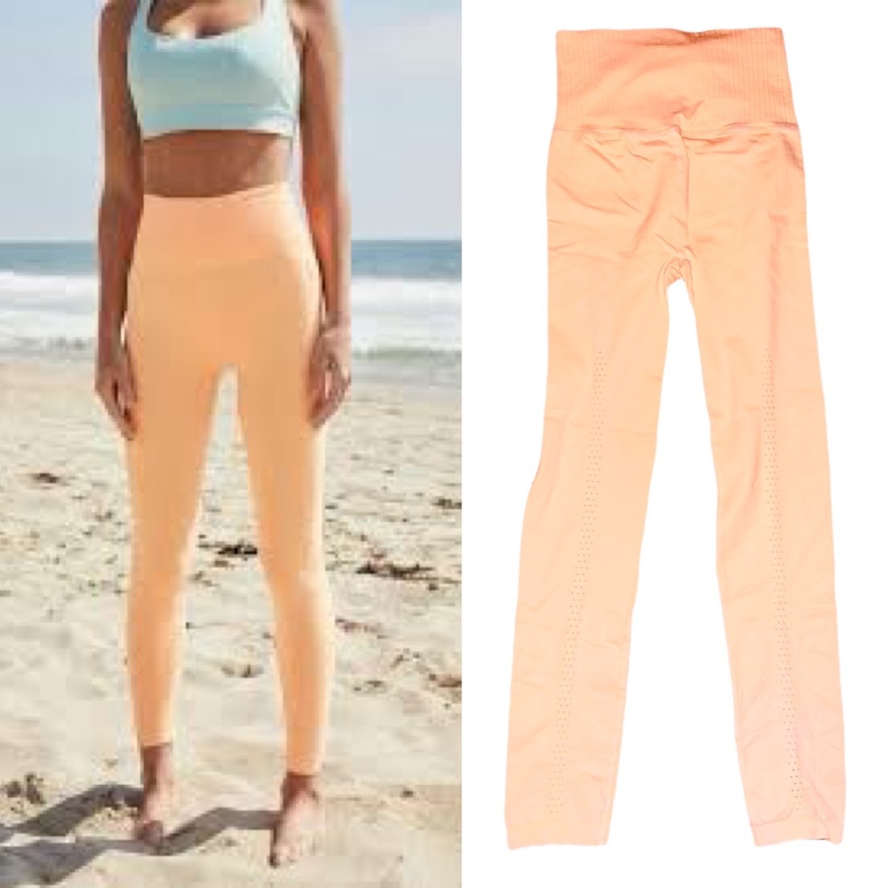Free People Seamless High-Waist Peach Leggings